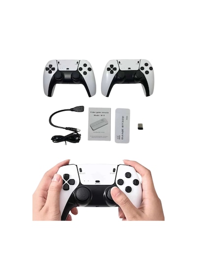 Mey İthalat Game Stick 4k Retro Çift Kollu Atari Oyunlari +20000 Oyunlu Konsol Nostalji