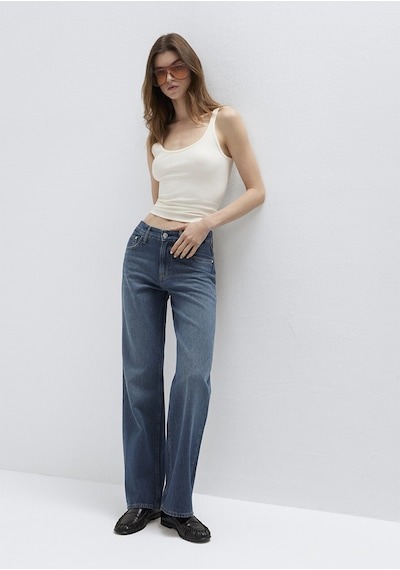 Mavi - Lovely Classic Denim Puslu Koyu Mavi Jean Pantolon 1012645-a3167