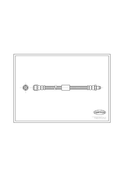 Corteco 19031052 Fren Hortumu Arka Mercedes Ml-class W163 98 05 A1634200748
