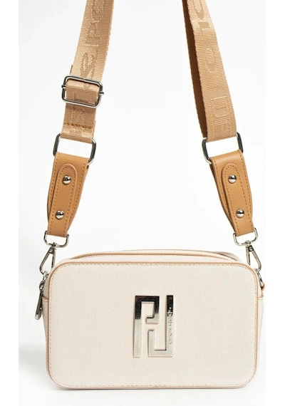 Just Polo Kadın Yeni Sezon Gofraj Baskılı Omuz Çantası 232053mh Krem - Camel