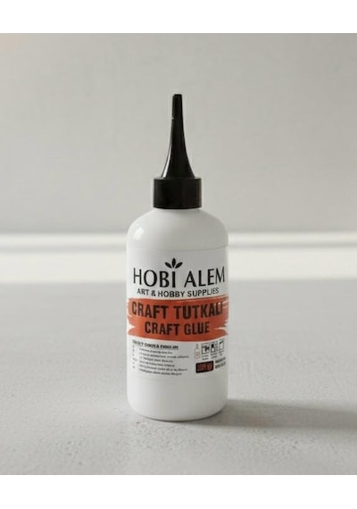 Şeffaf Craft Tutkalı 250 Ml. Kuuruyunca Şeffaflaşan Güçlü Hobi Tutkal Yapıştırıcı