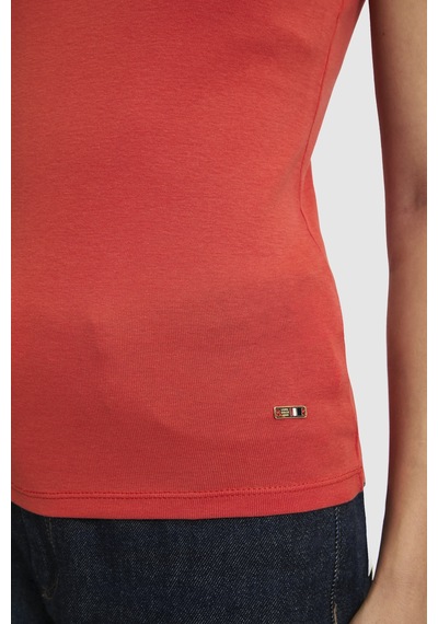 U.s. Polo Assn. Kadın Kiremit Tişört Basic 50323534-vr031