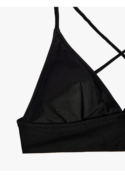Koton Çapraz Askılı Bralet Bikini Üstü Siyah 6sak10016mm