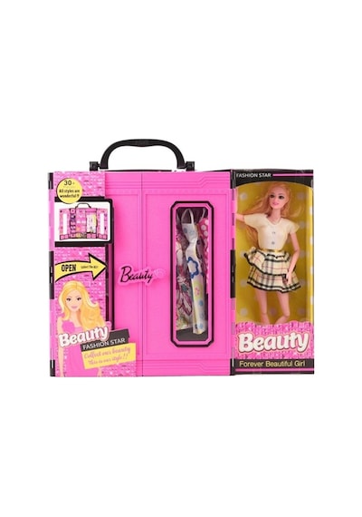 Kayyum Oyuncak Beauty Fashion Star Barbie Elbise Gardrobum  Bebekl