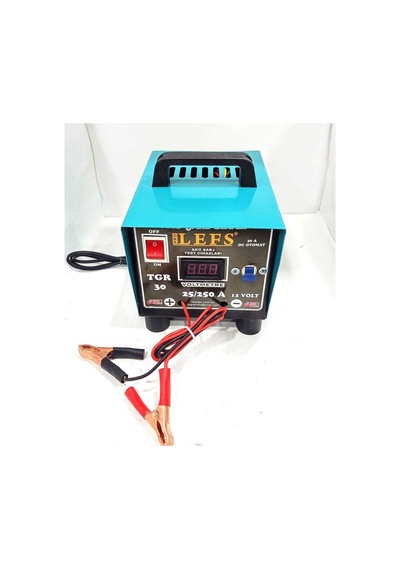 Akü Şarj Cihazı Redresör 12 Volt 30 Amper Dijital Göstergeli 250 Ampere Kadar Şarj