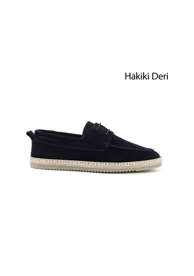 Gönderi(R) Erkek Lacivert Süet Bağcıklı Termo Taban Hakiki Deri Ayakkabı Dyma65542408 Lacivert