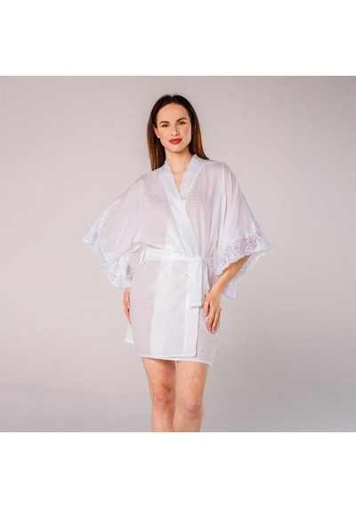 Miespiga Pearl Dantelli Kadın Kimono Sabahlık