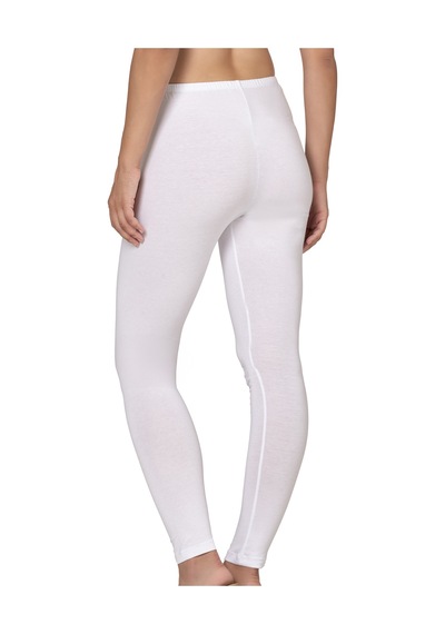 Özkan Underwear Özkan 27779 Kadın Premium Kumaş Modal Pamuklu Uzun Tayt Esnek Rahat Yumuşak Beyaz