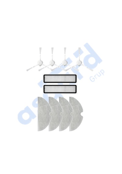 Dreame D9,d9 Max,l10 Pro,d9 Pro Uyumlu 4 Yan Fırça 2 Filtre 4 Mop Pkt-iasgf0000135