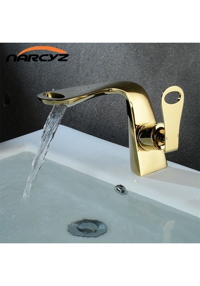Narcyz Banyo Lavabo Evye Bataryası Altın Dore