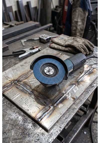 115 Mm Flap Zımpara 100 Kum Disk Taşlama Zımparası 1 Adet Zirkon
