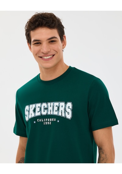 Skechers M Regular T-shirt Erkek Haki Tshirt S2610122-4222