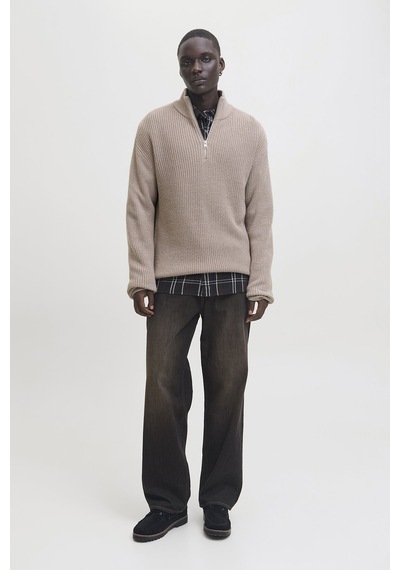 Jack & Jones Jack&jones Erkek Triko 12278959 Atmosphere Gri