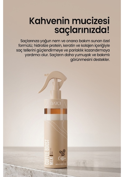 Kahve Serisi Set Kuru Ve Yıpramış Saçlar Için Şampuan Saç Bakım Kremi Ve Saç Bakım Fön Sütü Kuru - Yıpranmış
