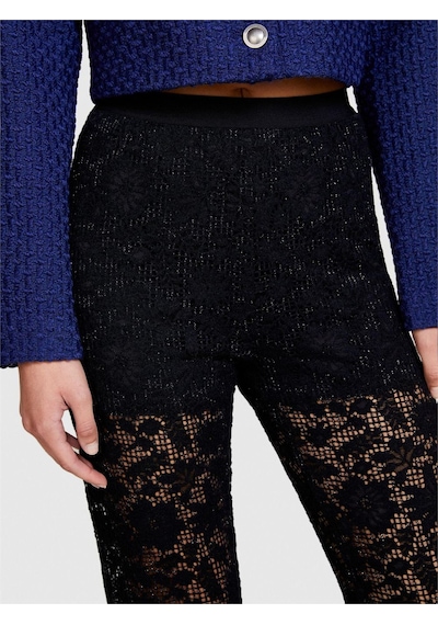 Sisley Yün Karışımlı Yüksek Bel Dantel Efektli Pantolon Kadın Siyah T-shirt - 323a48c6lf03w Sisley Yün Karışımlı Yüksek Bel Dantel Efektli Pantolon Kadın Siyah T-shirt - 323a48c6lf03w