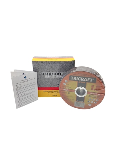 Tricraft Inox Metal Kesici Taş 115x1.0x22 MM 25'li Set Paket