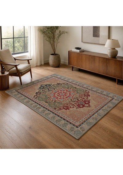 Kartela Halı Luma Halı Jüt Taban Dokuma Halı - 60 X 90 Cm Çok Renkli