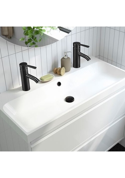 Ikea Dalskär Lavabo Bataryası, Siyah, 18 Cm