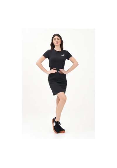 Puma Ess No. 1 Logo Slim Dress Kadın Elbise Siyah