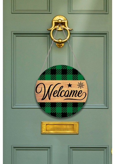 Evimize Hoşgeldiniz Welcome Mdf Ahşap Duvar Tablosu, Ev, Salon, Ofis Dekoratif Süs
