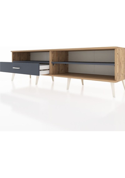 Hyperion Tv Ünitesi 2 Raflı Tek Çekmeceli 176x44x51 Çam-antrasit/antrasit Antrasıt/antrasıt Hyperion Tv Ünitesi 2 Raflı Tek Çekmeceli 176x44x51 Çam-antrasit/antrasit Antrasıt/antrasıt