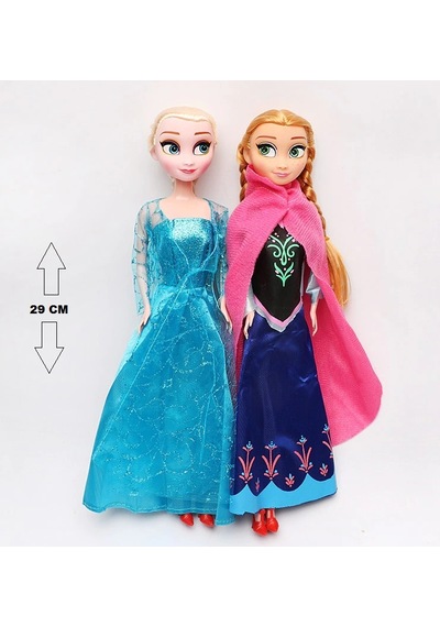 Frozen Karlar Ülkesi Oyuncak 2Li Bebek Elsa Anna 29Cm Et Bebekler