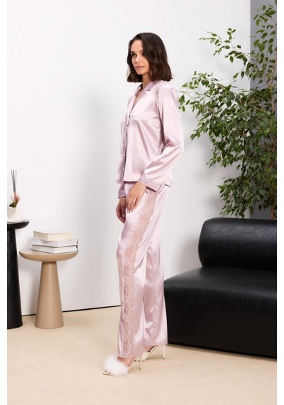 Pierre Cardin 6'lı Rose Uzun Gecelik Sabahlık Set 6035 Rose