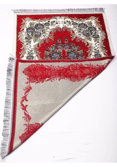 Lüks Gülce Şönil Seccade - 0260 - Bordo Renk
