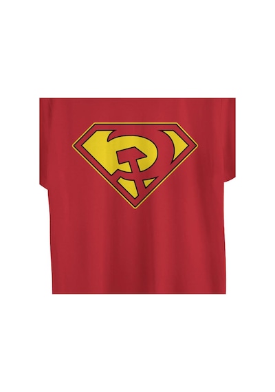 Bant Giyim - Superman Red Son Kırmızı Erkek T-shirt Tişört Kırmızı