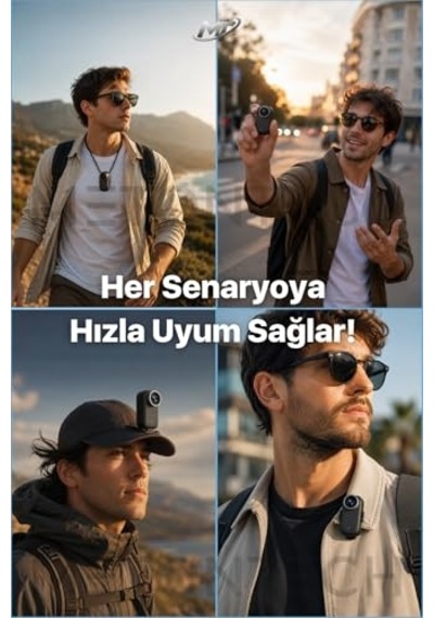 Mini 4k Ultra Hd Wi-fi Aksiyon Kamerası Ip65 Su Dayanıklı, Geniş Açı - Yedek Aparatlar Genel