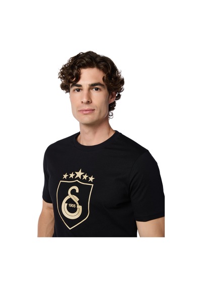 Gsstore Galatasaray Kalkan 5 Yıldız T-shirt E251395 Siyah