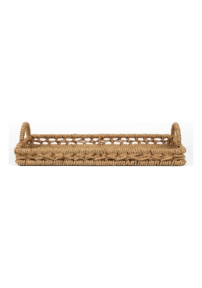 Deco Rustica Dekoratif Tepsi - Bej - 30 Cm