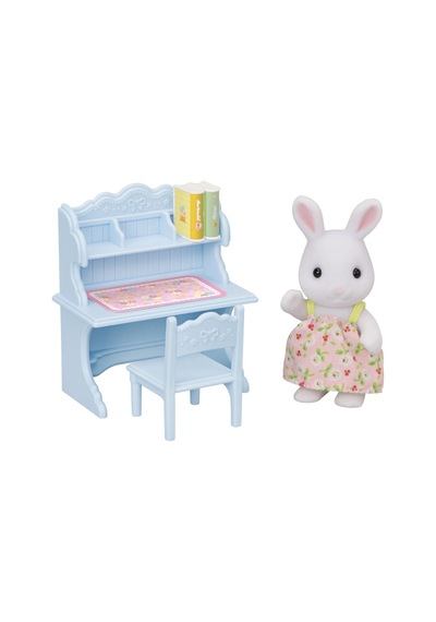 Sylvanian Familieskar Tavşan Kız Ve Çalışma Masası