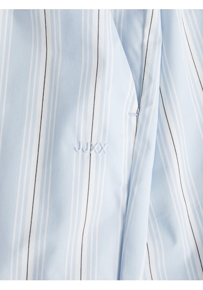 Jack & Jones Kadın Çizgili Poplin Pantolon - Ava - 12269630 Cashmere Blue