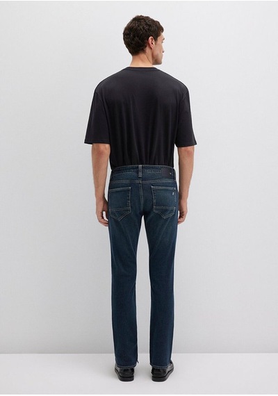 Jake Pro Koyu Puslu Comfort Jean Pantolon 0042289339 Mavi