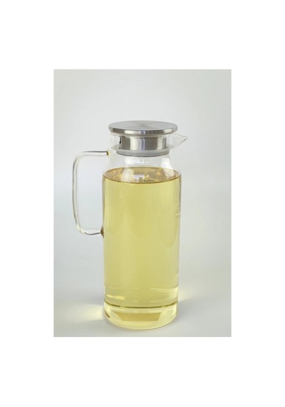 Özel Üretim 1500 Ml Borosilikat Cam Su Sürahisi Metal Kapaklı Ve Isıya Dayanıklı Çay Meyve Suyu