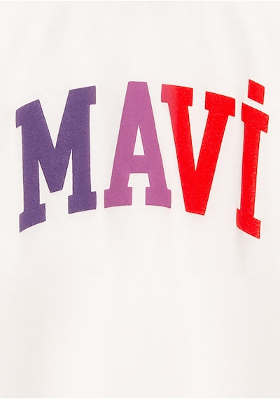 Mavi - Mavi Logo Baskılı Ekru Tişört 7610425-70057 Ekru