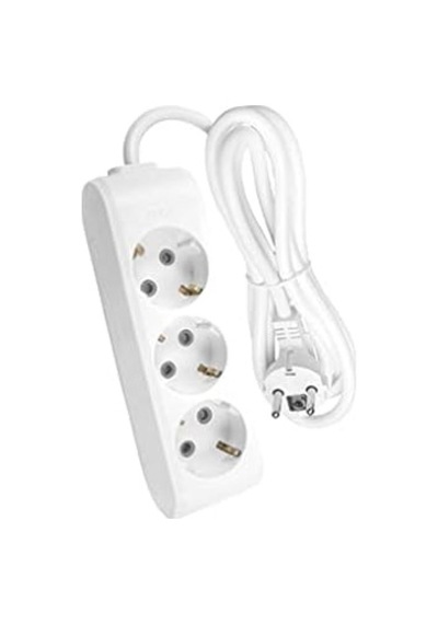 Multi-let 3lü Topraklı Kablolu Ç.k 5mt Priz, Beyaz