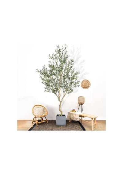 Yapay Zeytin Ağacı Lüx 240cm Doğal Gövdeli Gerçek Görünümlü Yapay Ağaç