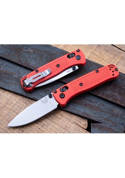 Benchmade Bugout Cep Kamp Çakısı Krmızı