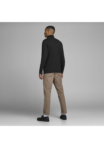 Jack & Jones Balıkçı Yaka Kazak-Emil 12157417 Black Siyah