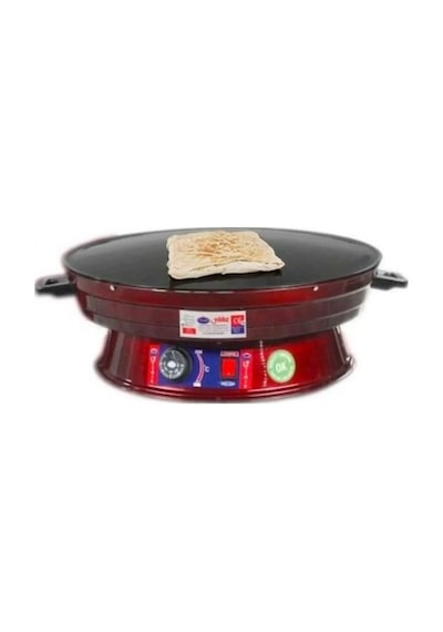 Yıldız YK-025 2000 W Lüks Termostatlı Katmer Sacı Kırmızı - Siyah