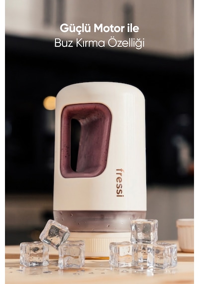 Fressi FR-BL07 220 W Kişisel Taşınabilir Şarjlı Öğütücü Smoothie Blender