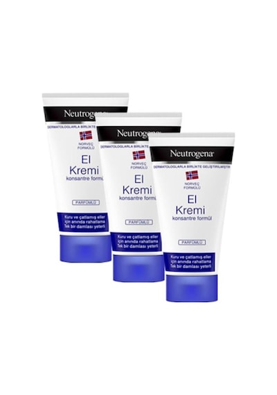 Norveç Formülü Parfümlü Konsantre El Kremi 50 Ml X3