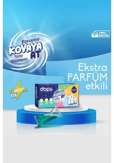 Dops Konsantre Kovaya At Suda Eriyen Yüzey Temizleyici 10'lu