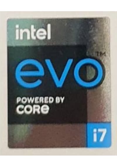 OEM intel evo CORE i7 11.ci ve 12.ci Nesil Sticker Etiket D87