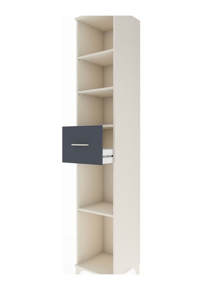 Hyperion Dolap 4 Raflı Tek Çekmeceli 44x44x243 Aytaşı-antrasit Aytaşı