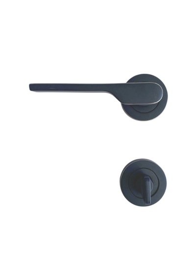 2019 Siyah Rozetli Kapı Kolu Tuvalet Wc Ve Banyo Kapısı Kolu Wc 1 Takım