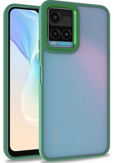 Vivo Y33s Kılıf Zore Flora Kapak Yeşil