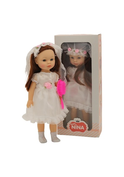 40 Cm Beyaz Elbiseli Model Nina Bebek